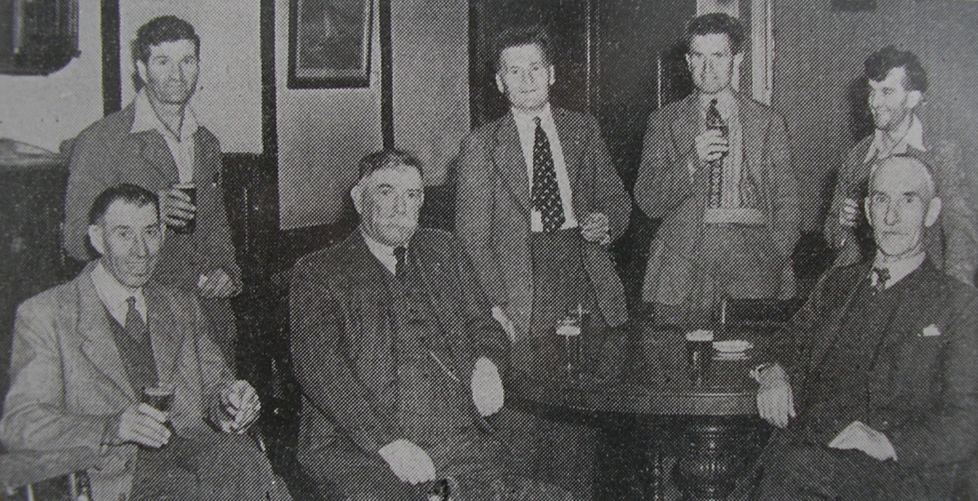 Great Totham ringers at the Bull, c.1958