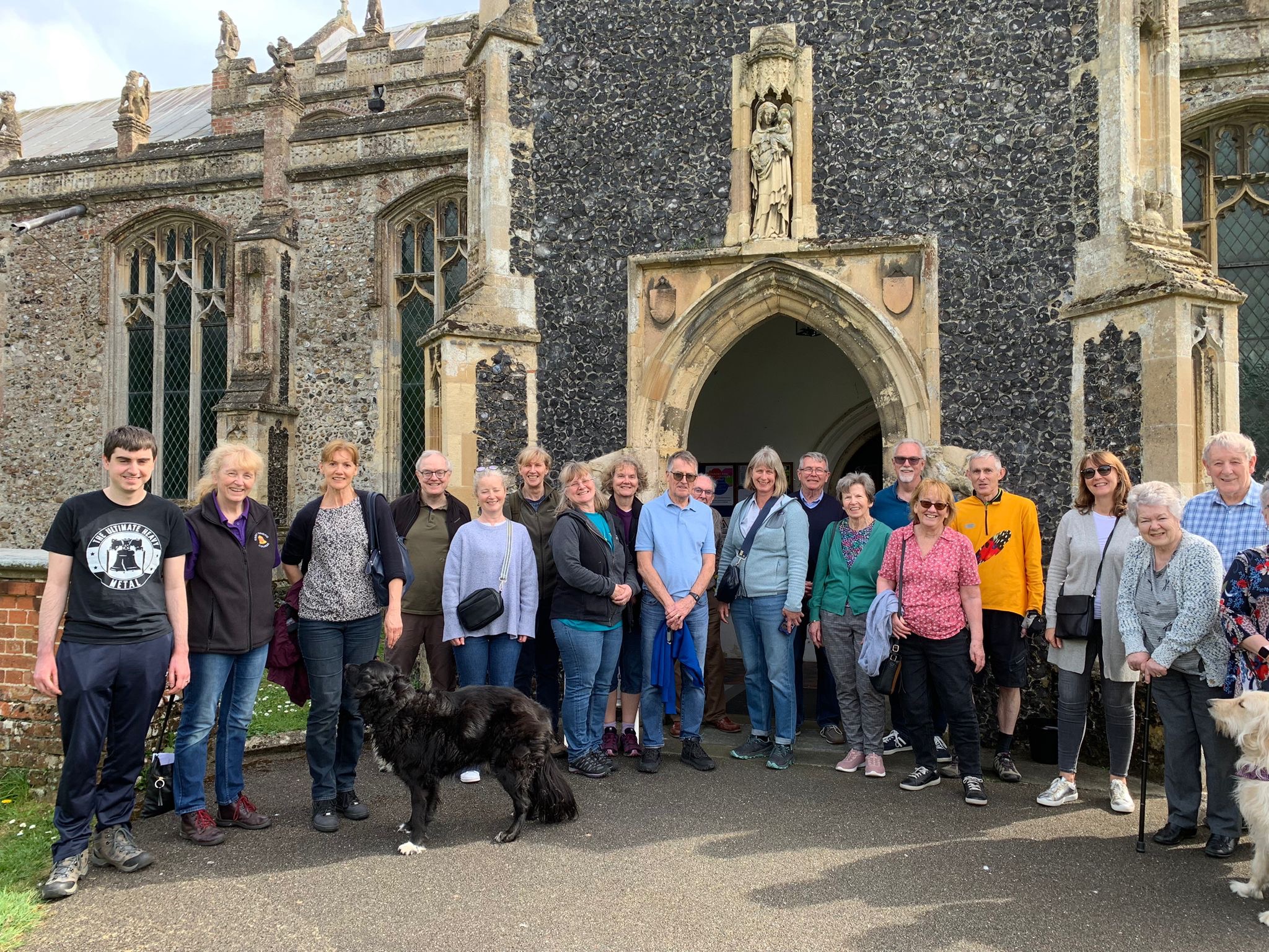 Great Totham ringers on tower outing, April 2024